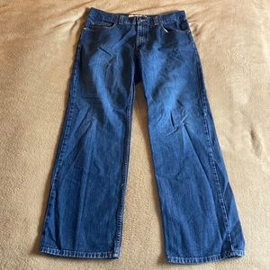 Perry Ellis Navy Jeans Straight Legged